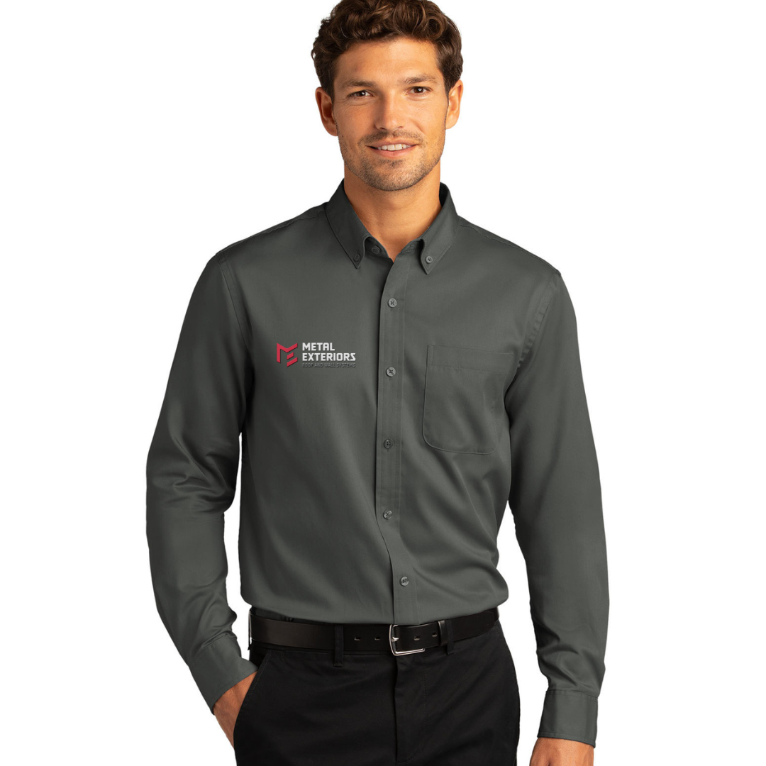 Metal Exteriors - Port Authority® Long Sleeve SuperPro React™ Twill Shirt