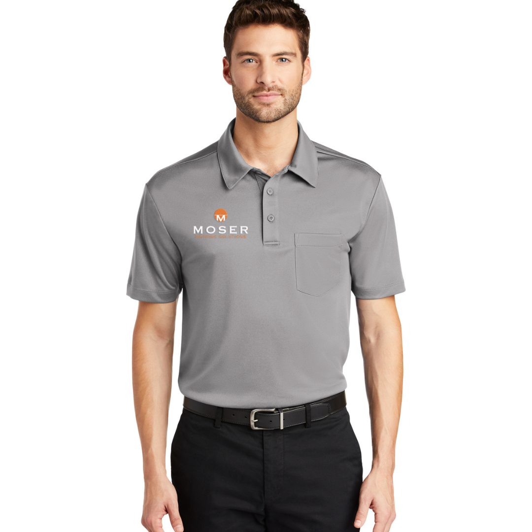 Moser - Port Authority® Silk Touch™ Performance Pocket Polo