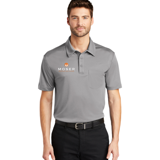 Moser - Port Authority® Silk Touch™ Performance Pocket Polo