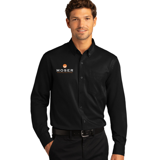 Moser - Port Authority® Long Sleeve SuperPro React™ Twill Shirt
