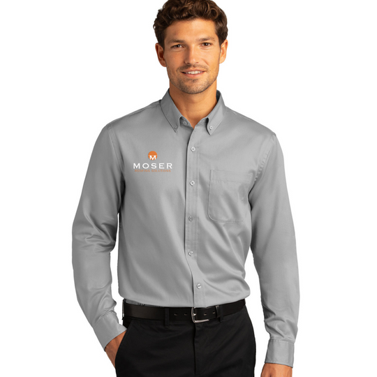 Moser - Port Authority® Long Sleeve SuperPro React™ Twill Shirt