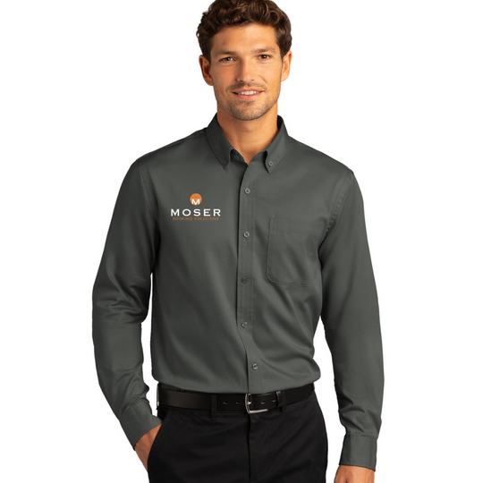 Moser - Port Authority® Long Sleeve SuperPro React™ Twill Shirt