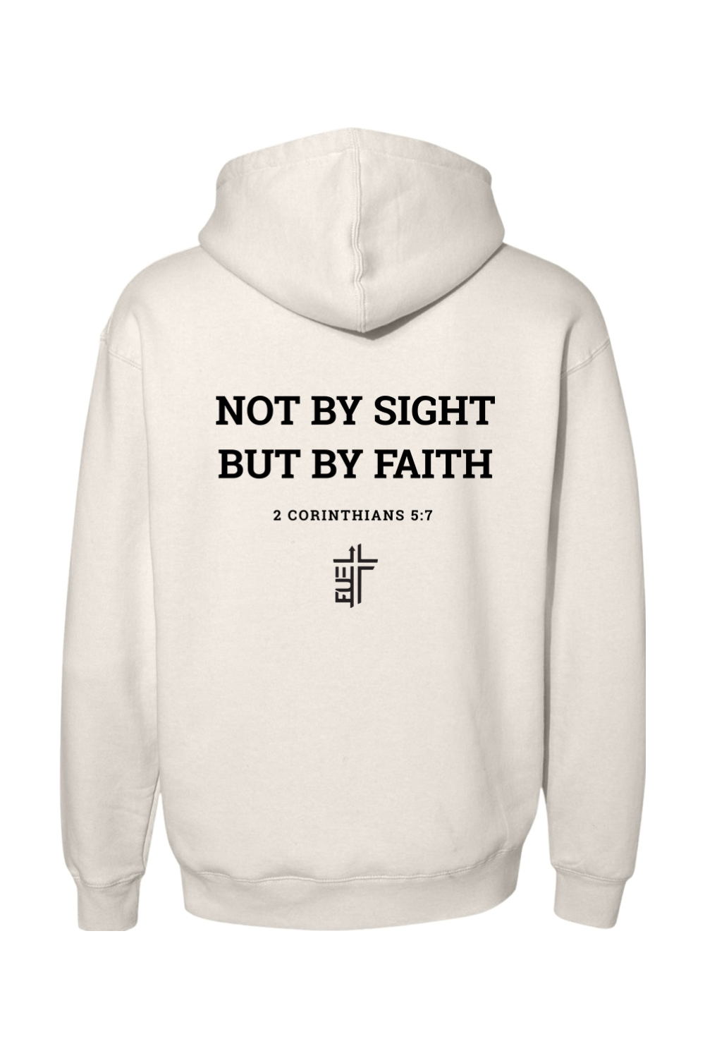 Not By Sight, But By Faith Heavyweight Hooded Sweatshirt