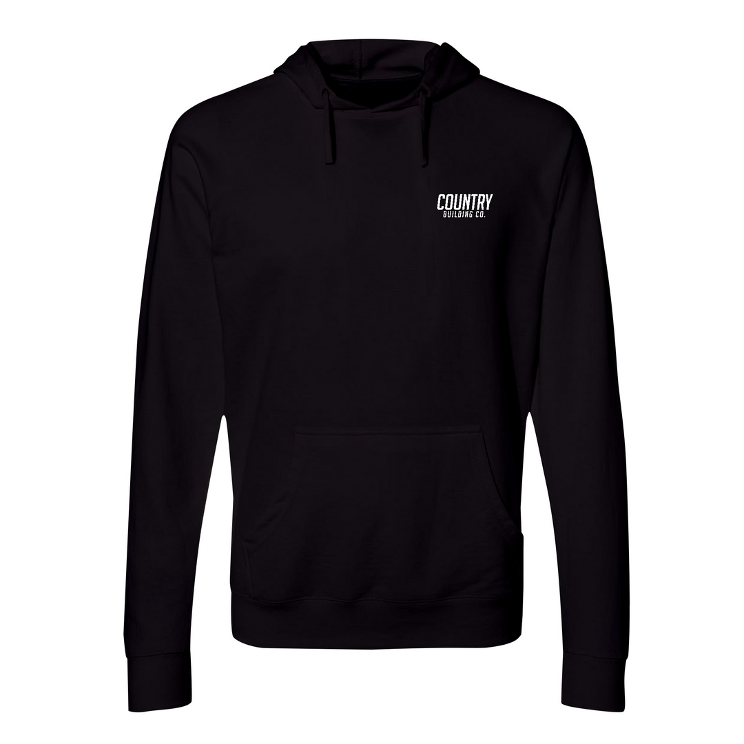 Country Building - Lightweight Hooded Pullover T-Shirt