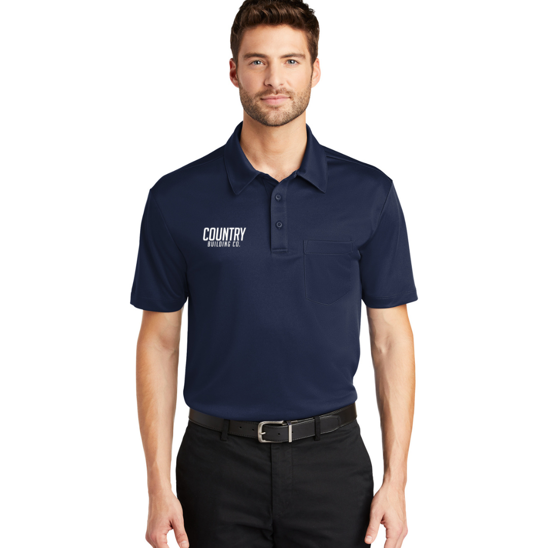 Country Building - Port Authority® Silk Touch™ Performance Pocket Polo