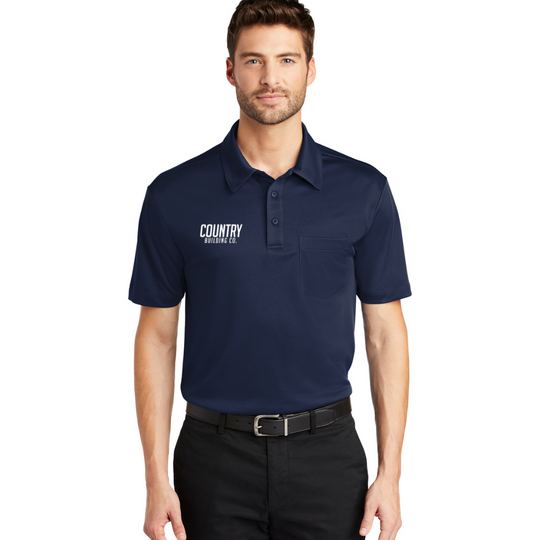 Country Building - Port Authority® Silk Touch™ Performance Pocket Polo