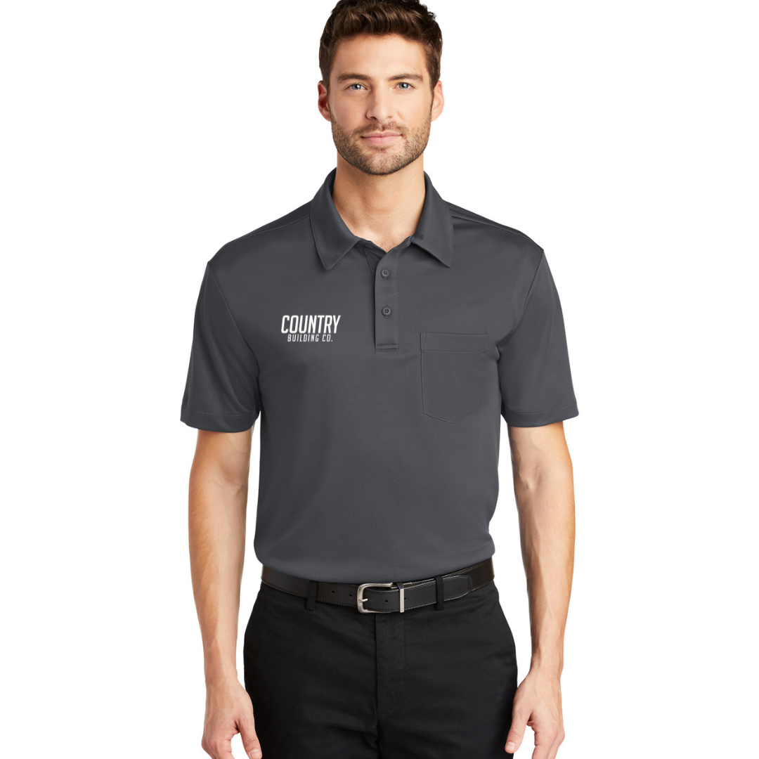 Country Building - Port Authority® Silk Touch™ Performance Pocket Polo
